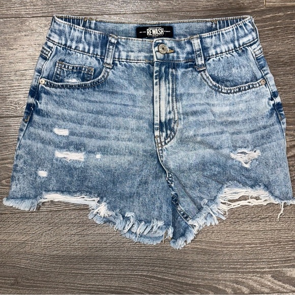 Rewash Pants - *3 for $15* REWASH American Original Denim Shorts 3 High-Rise Distressed Jeans